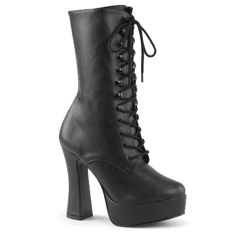 Electra-1020 Platform Ankle Boots Black PU