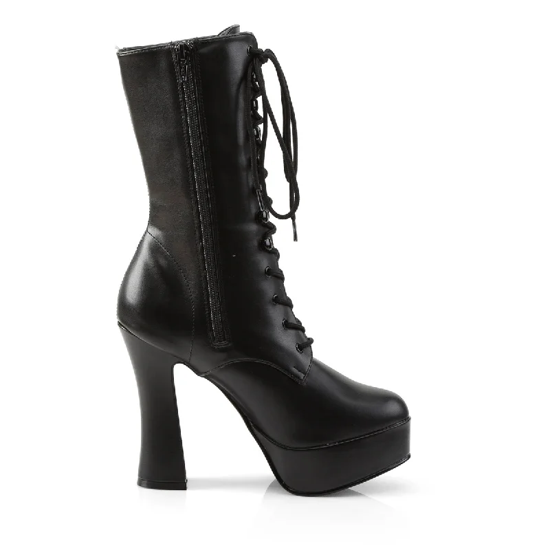 Electra-1020 Platform Ankle Boots Black PU