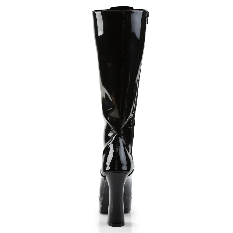 Sexy Electra Knee High Boots Black PA