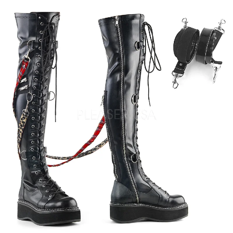 Over The Knee Bondage Platform Boots