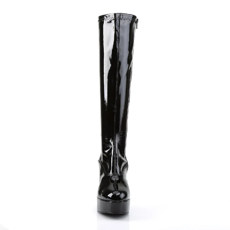 Exotica Gogo Platform Boots Black