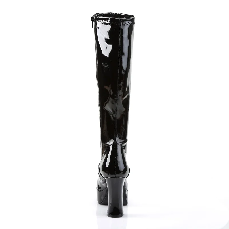 Exotica Gogo Platform Boots Black