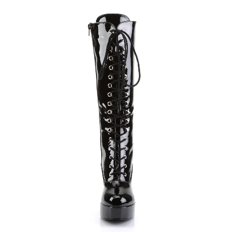 Exotica Platform Lace Up Boots Black PA