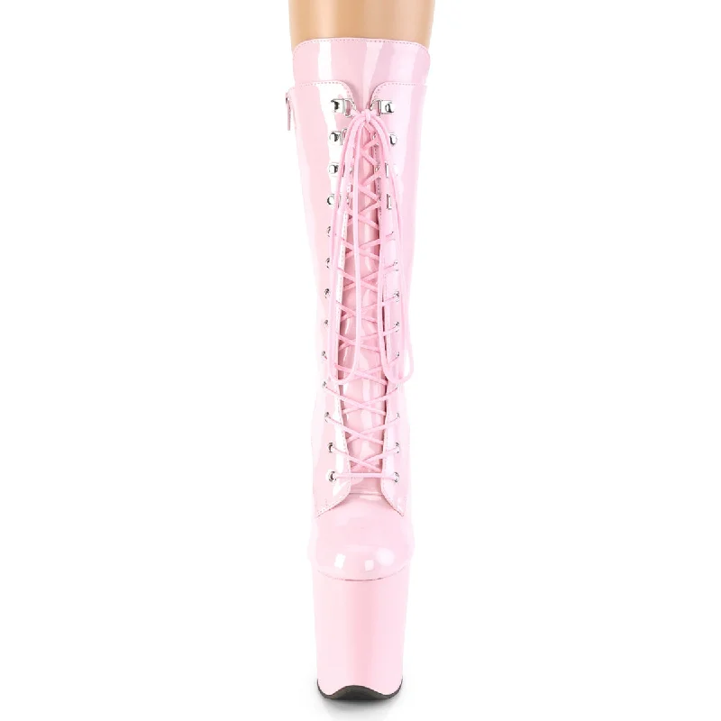 Flamingo Exotic Dancers Mid-Calf Boots Baby Pink