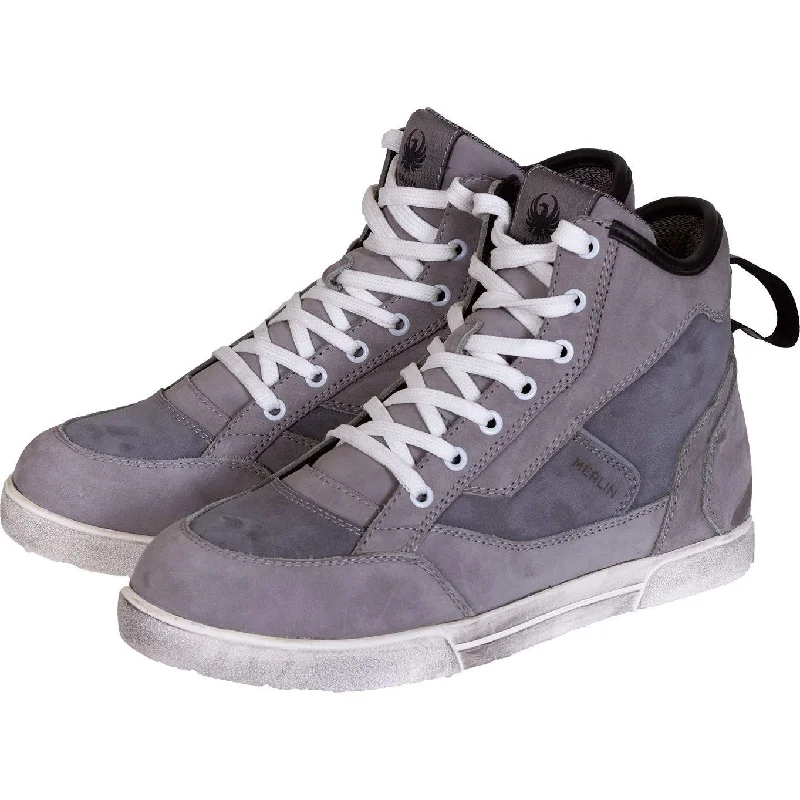 Merlin Pioneer Leather Short Urban Boots - Grey