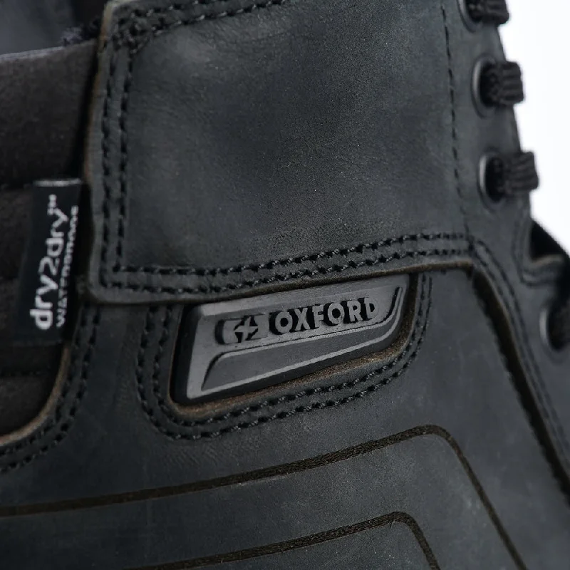 Oxford Kickback CE Waterproof Boots - Black