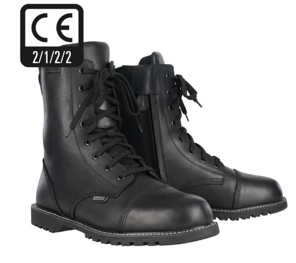 Oxford MERTON Waterproof Black Biker Boots