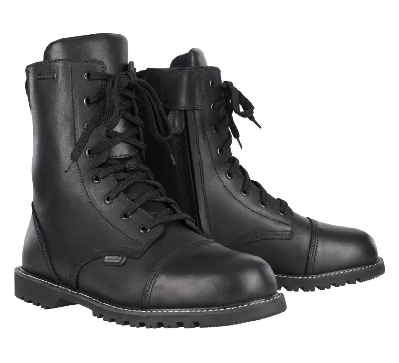 Oxford MERTON Waterproof Black Biker Boots