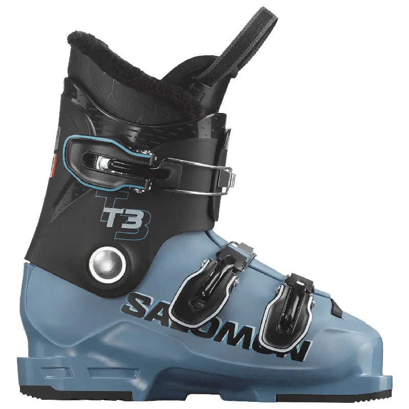 Salomon Kids T3 RT Ski Boot 2025 Black/Copen Blue/White