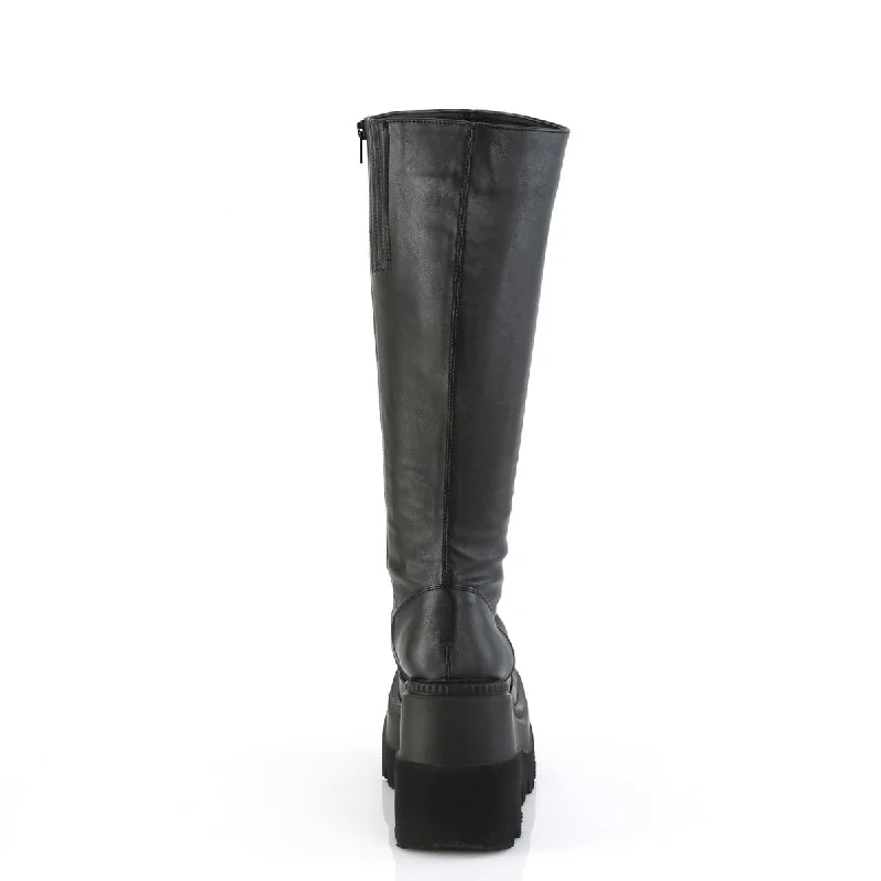 Wide Calf Knee High Platform Boots (Demonia Shaker-100WC)