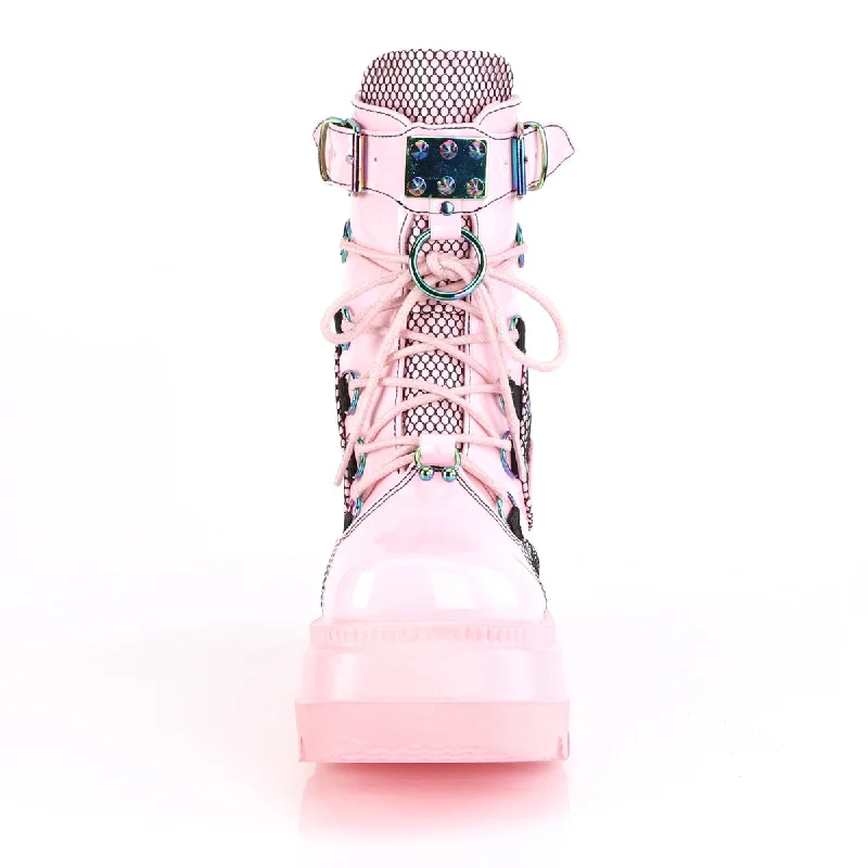 Punk My Babe Pink Platform Boots Shaker-60