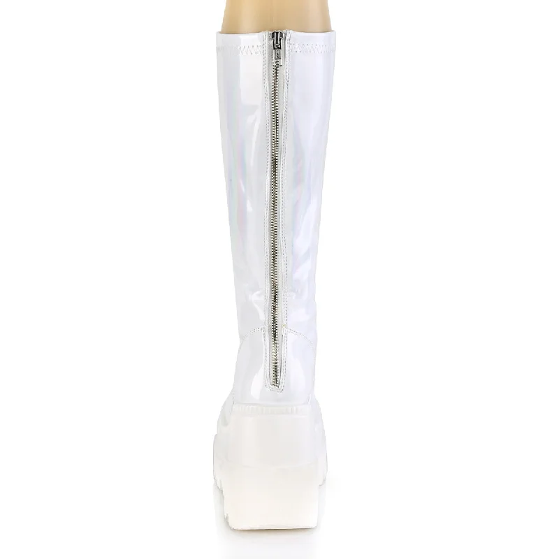 Panzer Hologram Knee High Boots