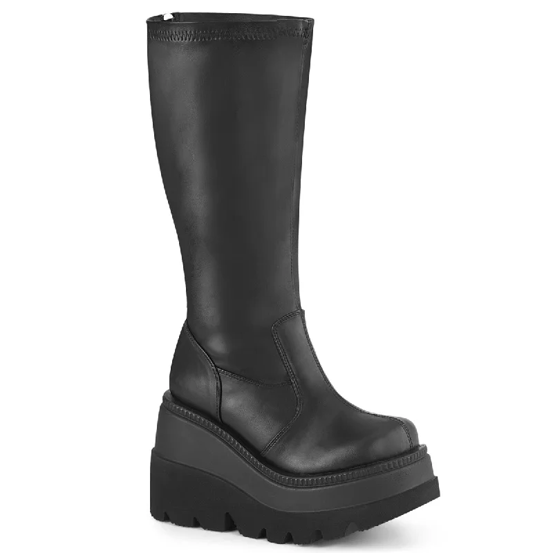 Wide Calf Goth Boots (Demonia Shaker-65WC)