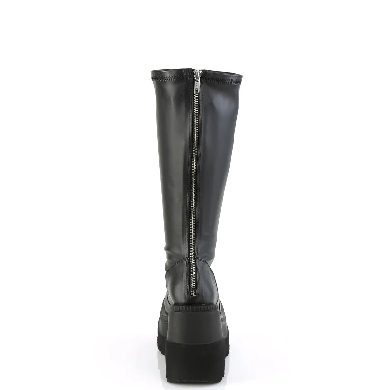 Wide Calf Goth Boots (Demonia Shaker-65WC)