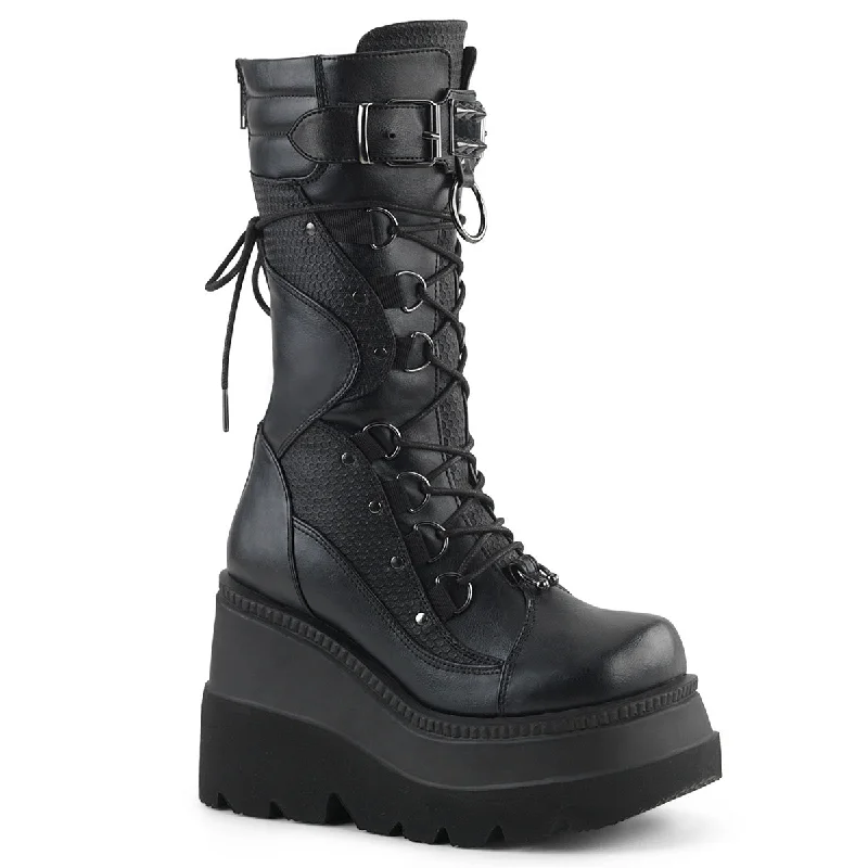 Panzer Mid-Calf Platform Boots