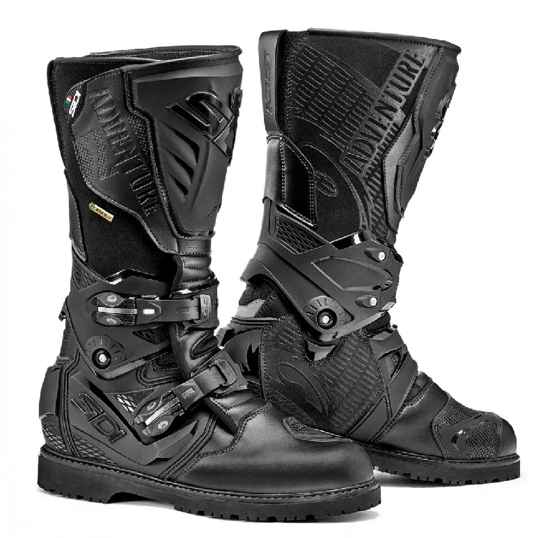 Sidi Adventure 2 Gore-Tex Waterproof Leather ADV Motorcycle Boots - Black