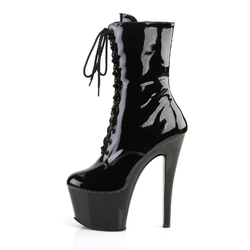 Pleaser Sky-1020 Black PA Platform Boots