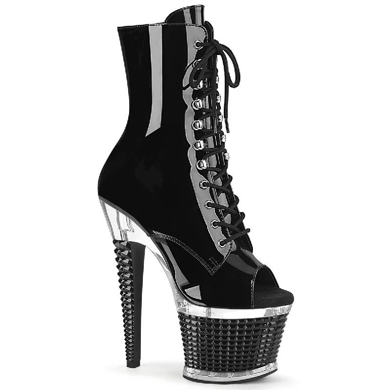 Pleaser Spectator-1021 Open Toe Platform Boots PA