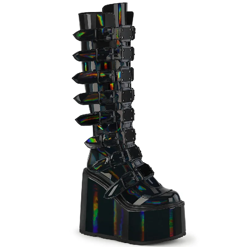 Cyber Rogue Boots Hologram (Demonia Swing-815)