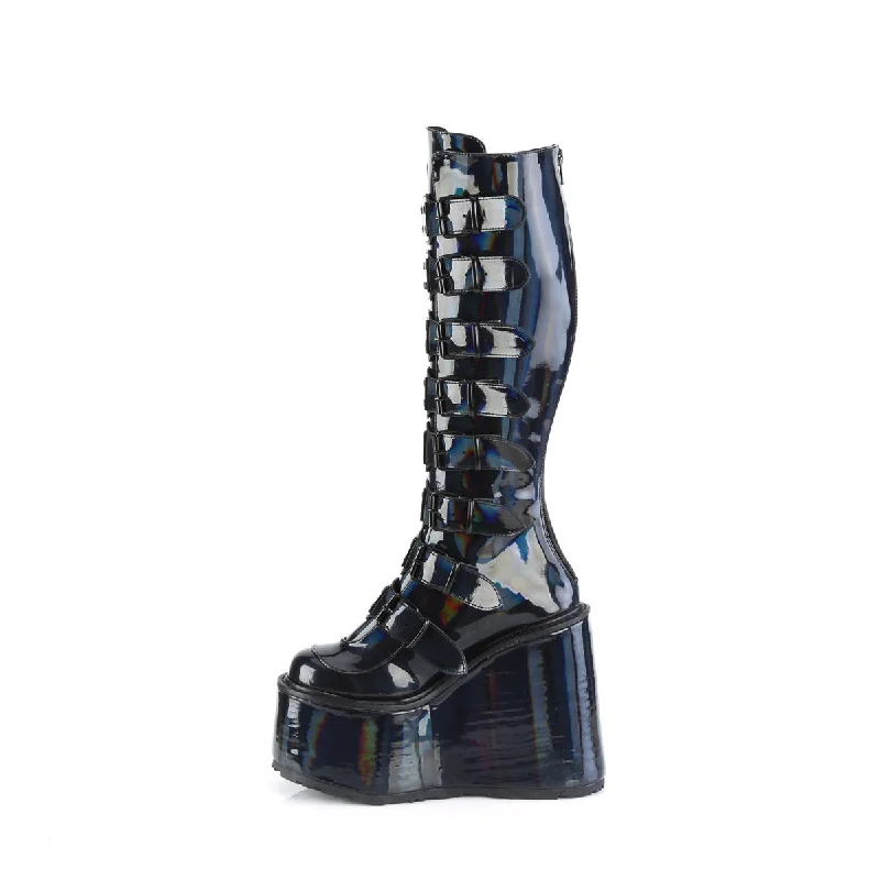 Cyber Rogue Boots Hologram (Demonia Swing-815)