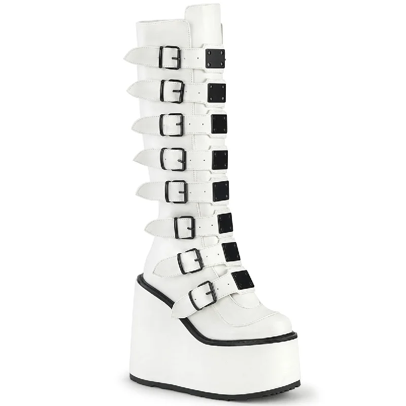 Cyber Rogue Boots White (Demonia Swing-815)