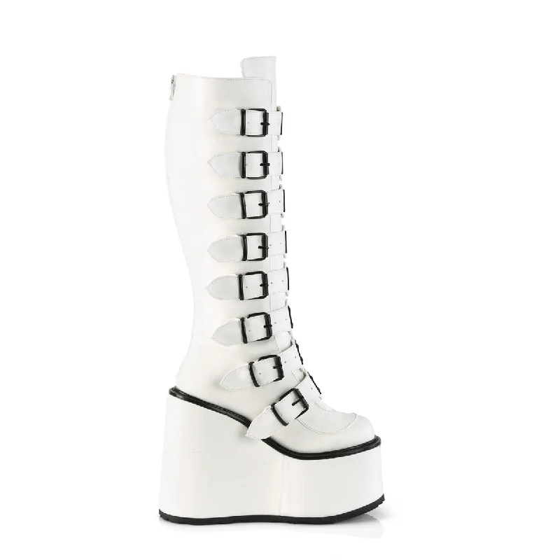 Cyber Rogue Boots White (Demonia Swing-815)