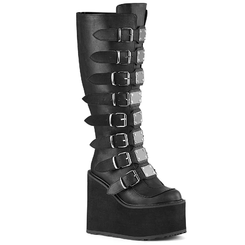 Wide Calf Demonia Festival Boots