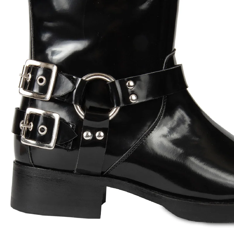 TALL BIKER BLACK PATENT