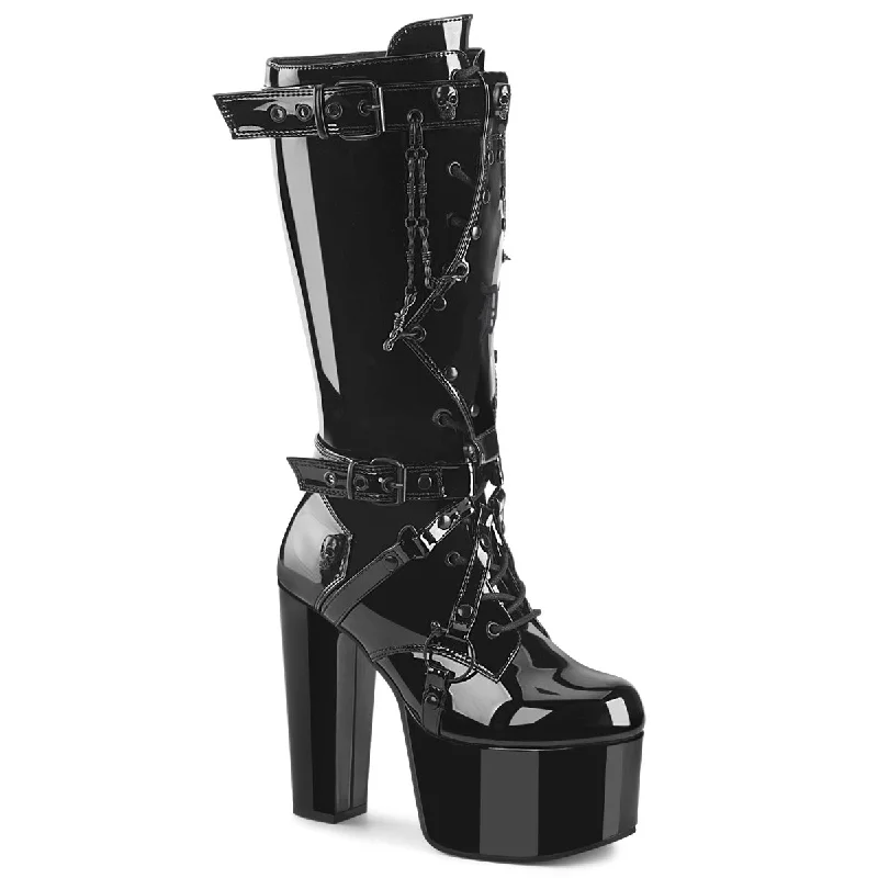 Queen of the Darkness Shiny Platform Boots Torment-218