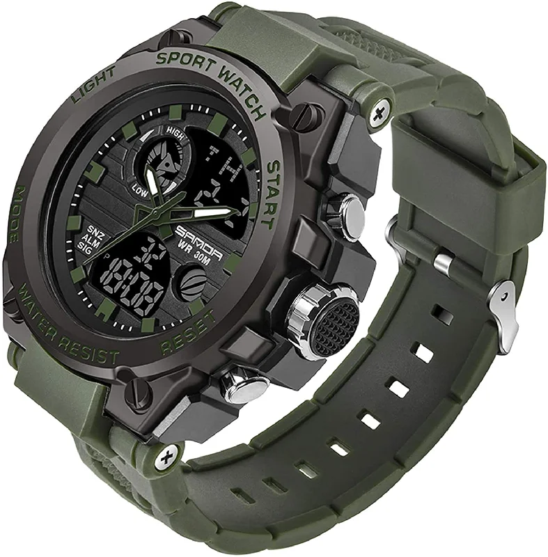 Tactical Military Watch for Men - Outdoor Sports Stopwatch Waterproof Army Watch