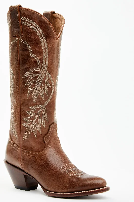 Actin Up Brown Western Boots - Round Toe