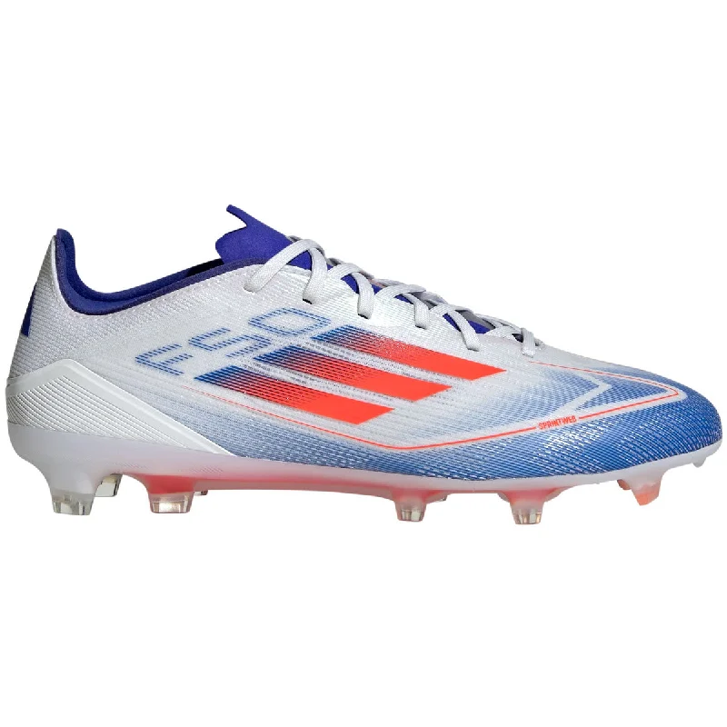 adidas F50 Pro FG Football Boots - Adult - White/Solar Red/Lucid Blue