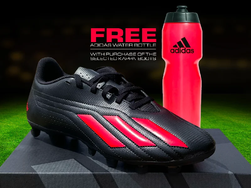 Adidas Junior Deportivo II FXG Boots with FREE Adidas Red Water Bottle <BR> HP2512