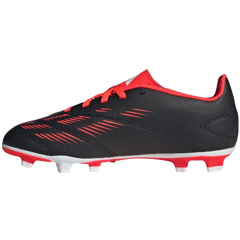 adidas Predator Club FG Football Boots - Youth - Black/White/Solar Red