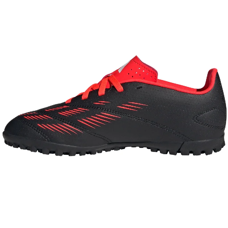 adidas Predator Club Turf Football Boots - Youth - Black/Red