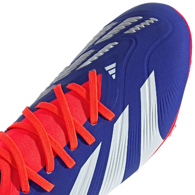 adidas Predator Pro FG Football Boots - Adult - White/Red/Lucid Blue