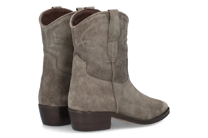 Alpe Cecile 22351121 Ladies Spanish Taupe Suede Slip On Ankle Boots