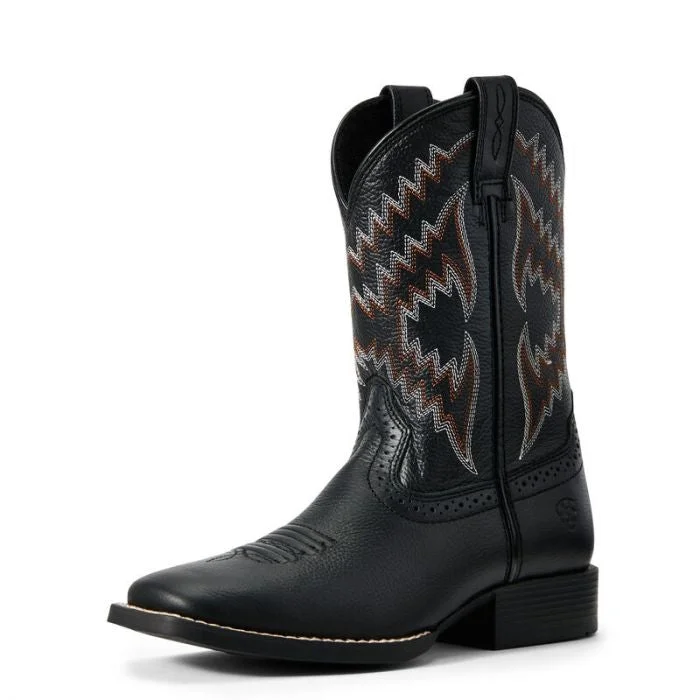 ARIAT Kid's Tycoon Western Boot - Blk