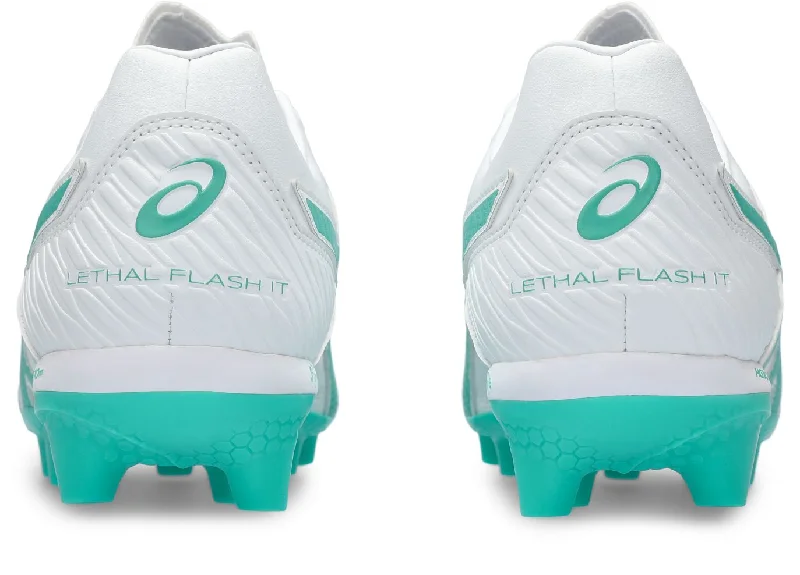 Asics Lethal Flash IT Boots – White / Aurora Green