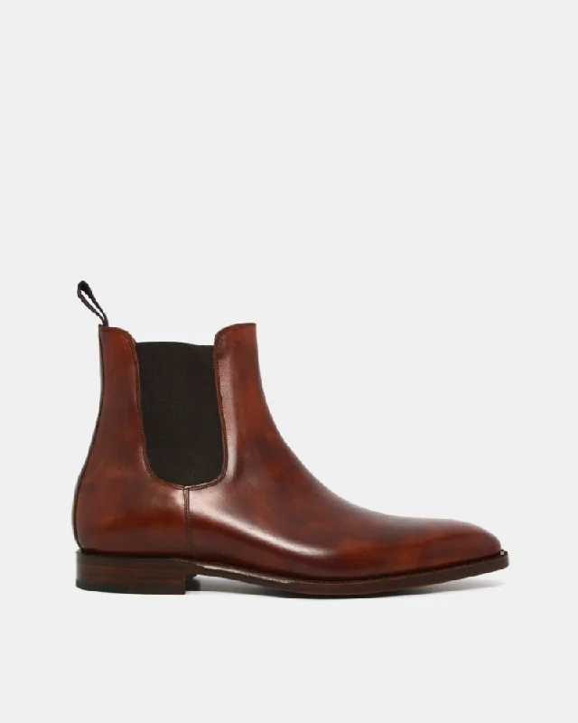 Museum Cognac Leather Chelsea Boot