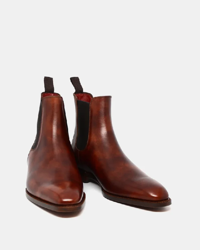 Museum Cognac Leather Chelsea Boot