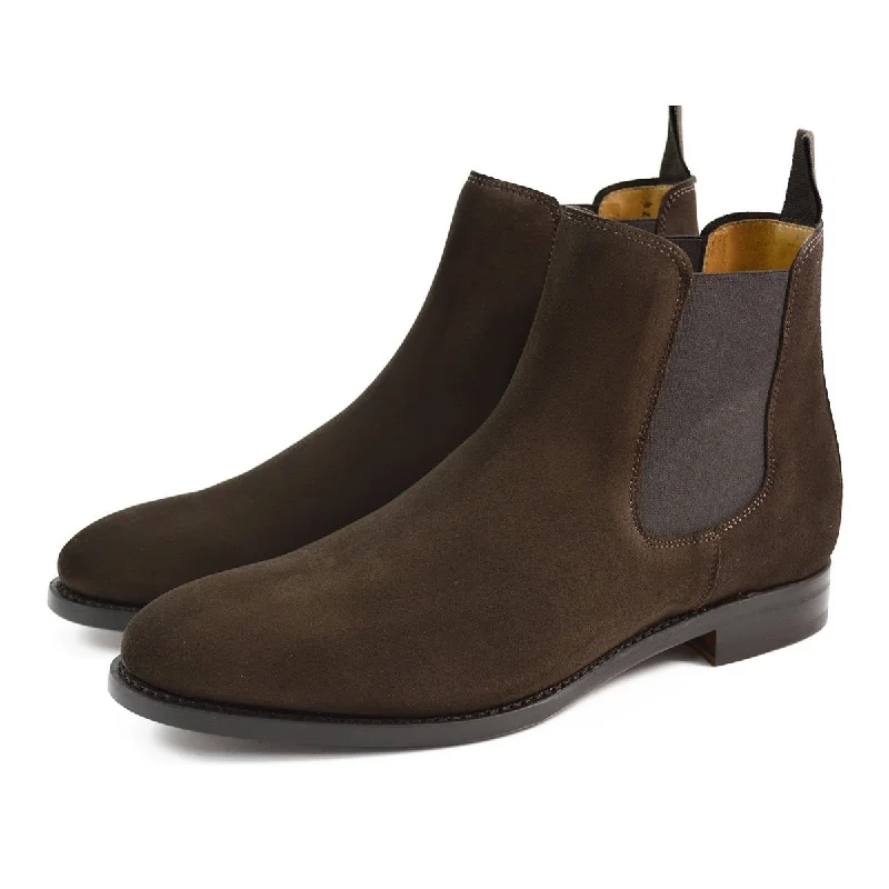 12 UK (46 EU) / Dark Brown / Suede