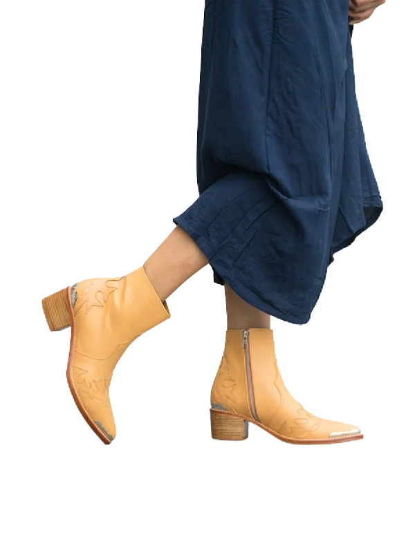 CANGGU Western Leather Boots - Tan