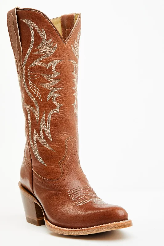 Charmed Life Tobacco Leather Western Boots - Round Toe