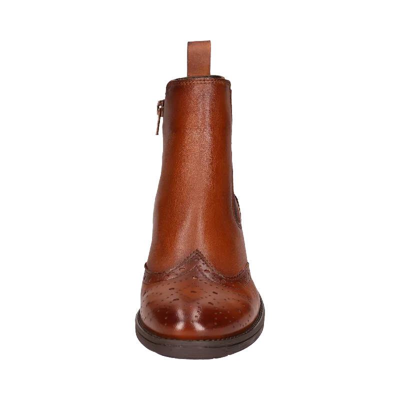 Leder Chelsea cognac