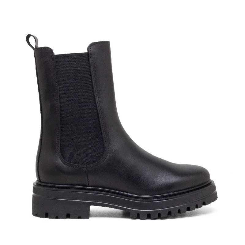 LONDON CHELSEA BOOT WITH FUR