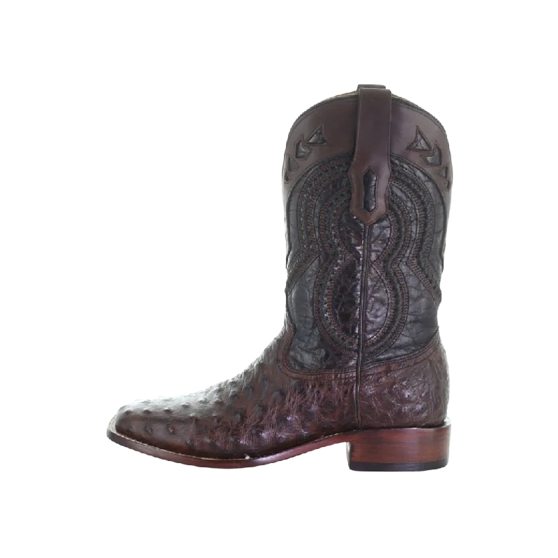 Corral Men's Woven Ostrich Overlay Western Boots