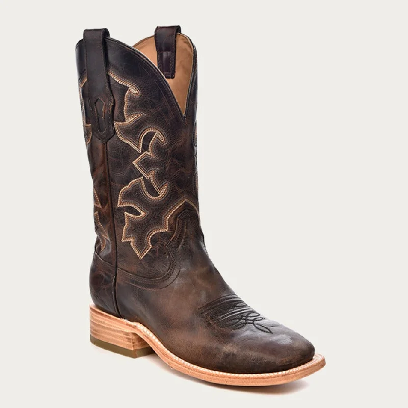 Corral Men's Moka Embroidered Wide Square Toe Cowboy Boots