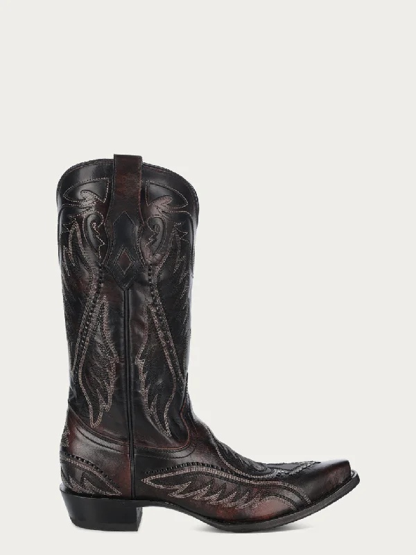 Corral Men's Woven Brown Snip Toe Cowboy Boots