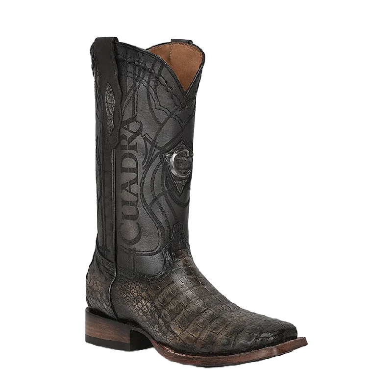 Cuadra Men's Caiman Atlantic Black Sand Western Boots CU745